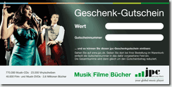 Gutscheinmotiv Jazz