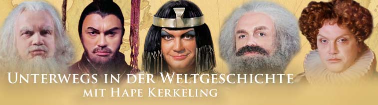 Unterwegs in der Weltgeschichte mit Hape Kerkeling &ndash; als DVD, Hörbuch und Buch