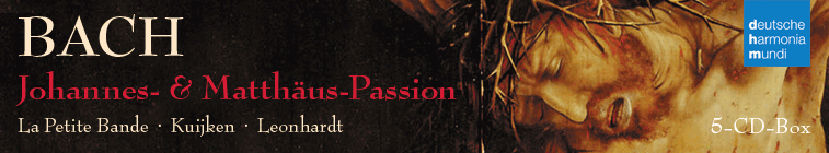Beide Passionen von Johann Sebastian Bach in Referenzeinspielungen auf 5 CDs