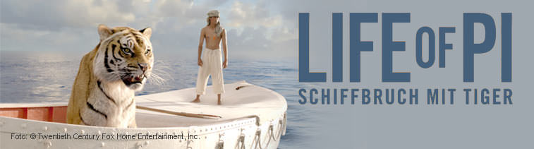 Life Of Pi &ndash; Schiffbruch mit Tiger (DVD, Blu-ray und Blu-ray 3D)