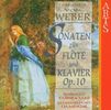Carl Maria von Weber (1786-1826): Sonaten f.Flöte & Klavier op.10 Nr.1-6, CD