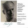 Johannes Brahms (1833-1897): Symphonie Nr.1, CD