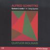 Alfred Schnittke (1934-1998): Streichquartette Nr.1-4, 2 CDs