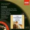 Carl Maria von Weber (1786-1826): Klarinettenkonzerte Nr.1 & 2, CD