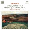 Carl Nielsen (1865-1931): Sämtliche Streichquartette Vol.1, CD
