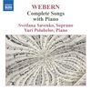 Anton Webern (1883-1945): Lieder, CD