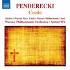 Krzysztof Penderecki (geb. 1933): Credo, CD