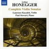 Arthur Honegger (1892-1955): Sämtliche Violinsonaten, CD