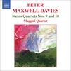 Peter Maxwell Davies (geb. 1934): Streichquartette Nr.9 & 10 