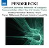 Krzysztof Penderecki (geb. 1933): Canticum Canticorum Salomonis, CD
