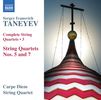 Serge Tanejew (1856-1915): Sämtliche Streichquartette Vol.3, CD