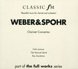 Carl Maria von Weber (1786-1826): Klarinettenkonzerte Nr.1 & 2, CD
