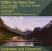 Edvard Grieg (1843-1907): Music For Piano Duo, CD