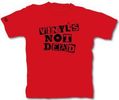 Rock On Wall: Not Dead (Rot,Größe L), T-Shirt