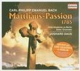 Carl Philipp Emanuel Bach (1714-1788): Matthäus-Passion (1785), CD