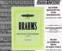 Brahms:20 Deutsche Volkslieder (tief), CD