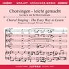 Chorsingen leicht gemacht:Mozart,Krönungsmesse (Sopran), CD