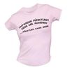 Funshirt; Sprüche: Pünktlich... Girlie (Größe S), T-Shirt