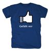 Funshirt; Sprüche: Gefällt mir (Größe L), T-Shirt