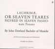 John Dowland (1562-1626): Lachrimae