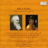 Johannes Brahms (1833-1897): Sonaten für Klarinette & Klavier op.120 Nr.1 & 2, CD