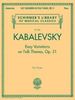 Easy Variations on Folk Themes, Op. 51: For Piano, Buch