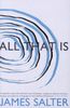 James Salter: All That Is, Buch