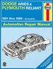 Larry Warren: Dodge Aries and Plymouth Reliant, 1981-1989, Buch