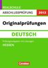 Christiane Althoff: Abschlußprüfung Deutsch Training Hessen Realschule Hessen Mittlerer Schulabschluß 2013, Buch