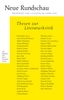Neue Rundschau 2011/1, Buch
