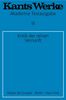 Immanuel Kant: Kritik der reinen Vernunft, Buch