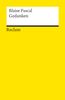 Blaise Pascal: Gedanken, Buch