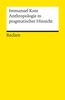 Immanuel Kant: Anthropologie in pragmatischer Hinsicht, Buch