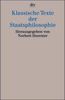 Klassische Texte der Staatsphilosophie, Buch