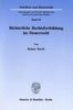 Rainer Barth: Richterliche Rechtsfortbildung im Steuerrecht, Buch