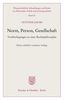 Günther Jakobs: Norm, Person, Gesellschaft., Buch