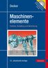 Karl-Heinz Decker: Decker Maschinenelemente, Buch