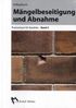 Wilfried Helbig: Mängelbeseitigung und Abnahme, Buch