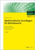 Sabine Hoffmann: Mathematische Grundlagen für Betriebswirte, Buch