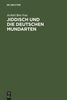 Jechiel Bin-Nun: Jiddisch und die deutschen Mundarten, Buch
