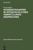 Harald Baßler: Wissenstransfer in intrafachlichen Vermittlungsgesprächen, Buch
