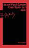 Jean-Paul Sartre: Das Spiel ist aus, Buch