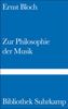 Ernst Bloch: Zur Philosophie der Musik, Buch