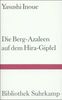 Yasushi Inoue: Die Berg - Azaleen auf dem Hira-Gipfel, Buch