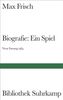 Max Frisch: Biografie: Ein Spiel. Neue Fassung 1984, Buch