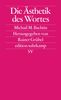 Michail M. Bachtin: Die Ästhetik des Wortes, Buch