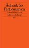 Erika Fischer-Lichte: Ästhetik des Performativen, Buch