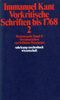 Immanuel Kant: Vorkritische Schriften bis 1768 II, Buch