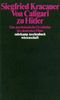 Siegfried Kracauer: Von Caligari zu Hitler, Buch