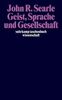 John R. Searle: Geist, Sprache und Gesellschaft, Buch